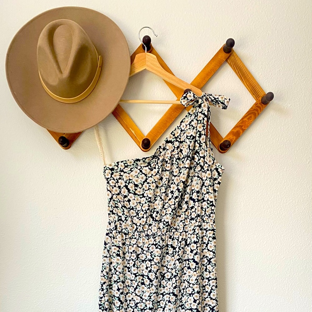 Boho style—one-shoulder maxi dress